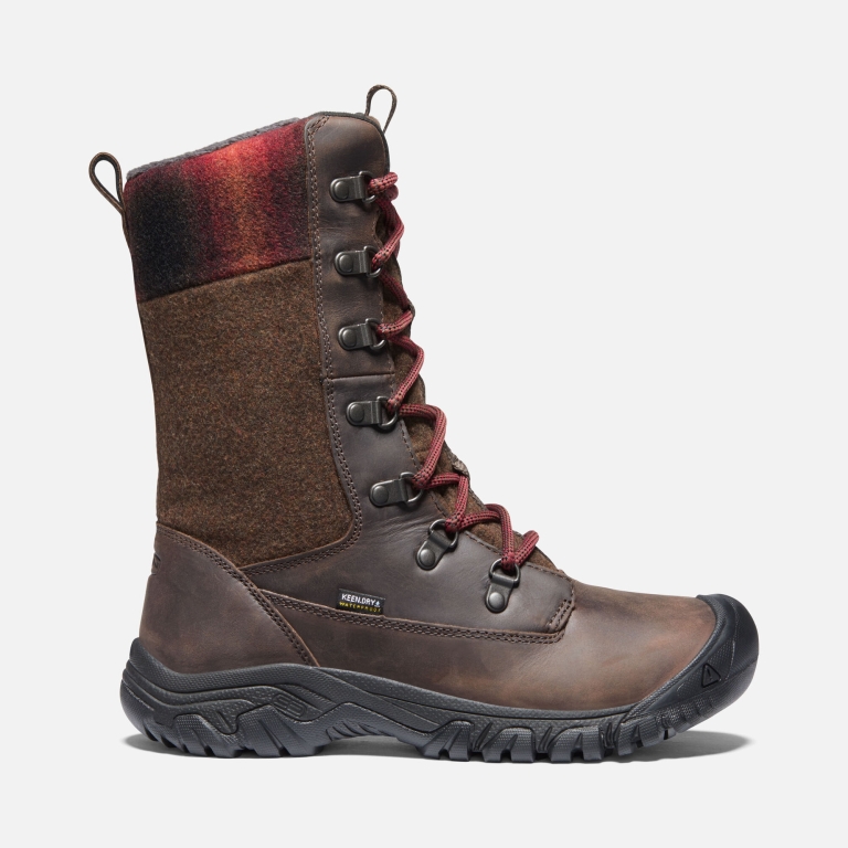 Keen Greta Tall Waterproof Boots - Women's Brown Boots